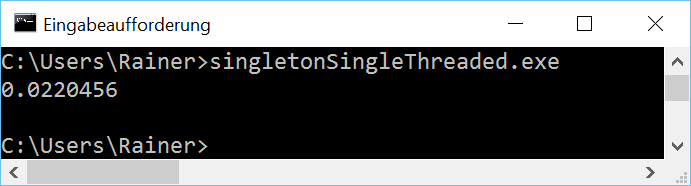 singletonSingleThreaded win opt