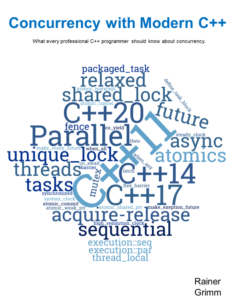 Printed Version of C++20 & Source Code on GitHub – MC++ BLOG