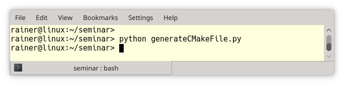 GenerateCmakeFile