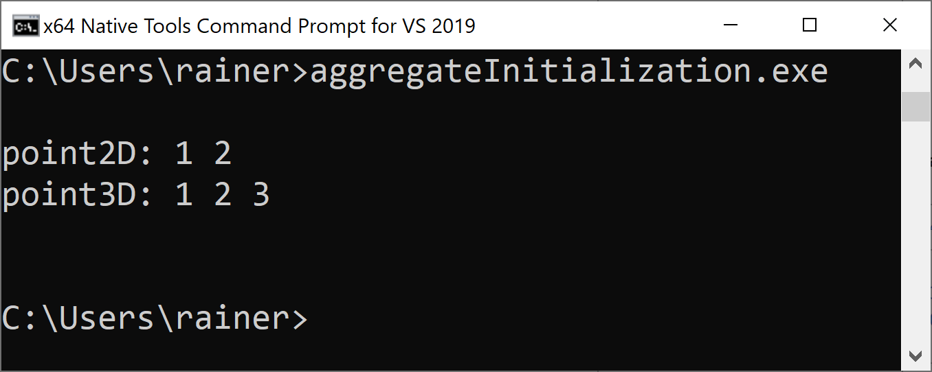 aggregateInitialization