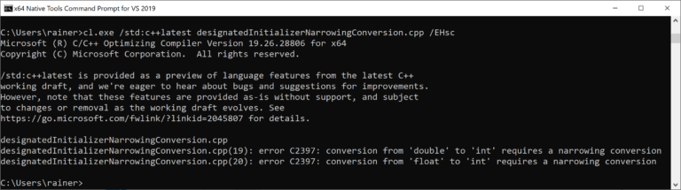 Designated Initializers – MC++ BLOG