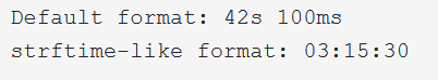 formatChrono