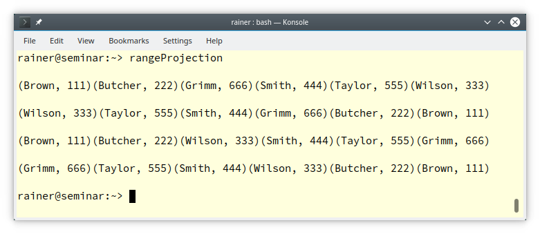 rangeProjection